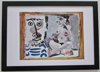 ピカソ(PICASSO)【筆を休めてもの想いにふける男】、高級画集画 ピカソ(PICASSO)【筆を休めてもの想いにふける男】、高級画集画